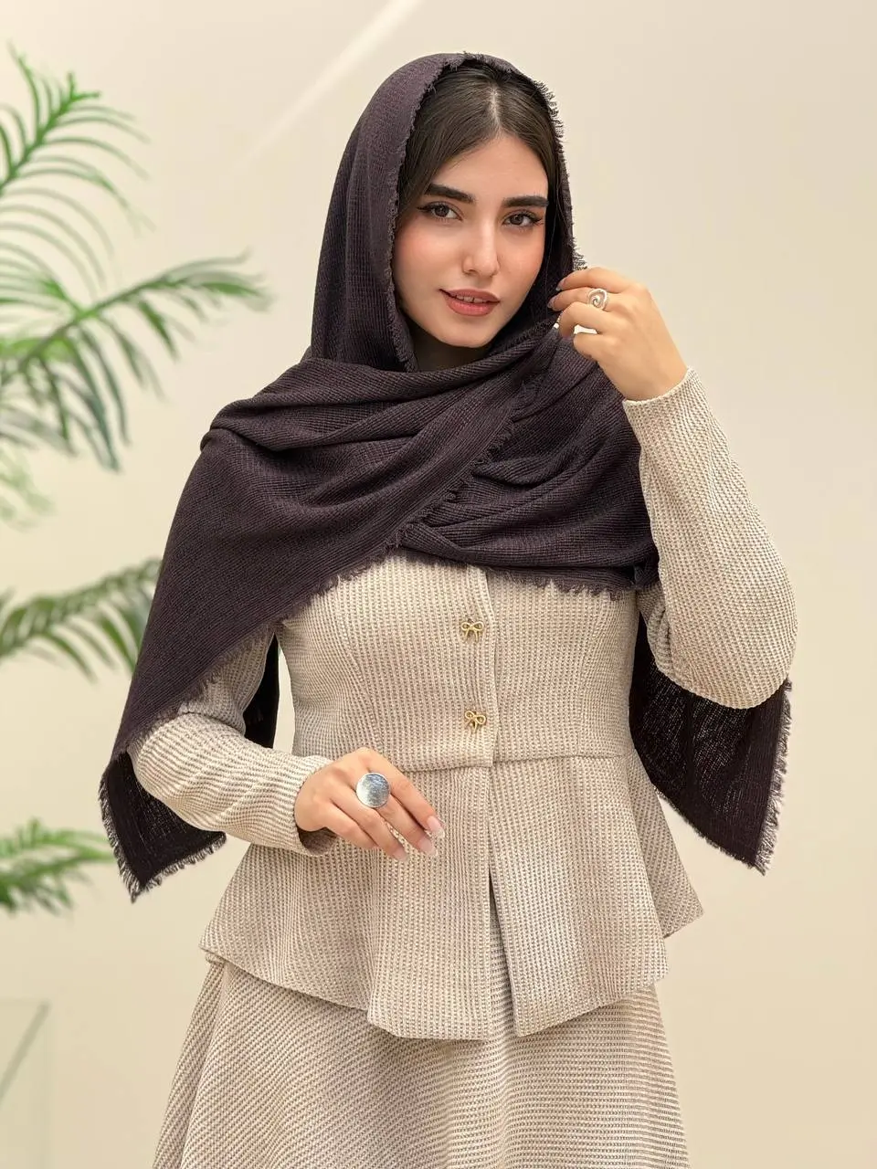 7607-شال پاییزه النا